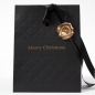 Preview: Geschenktasche Diamond, Geschenkverpackung, Geschenktasche, embossed merry Christmas, schwarz